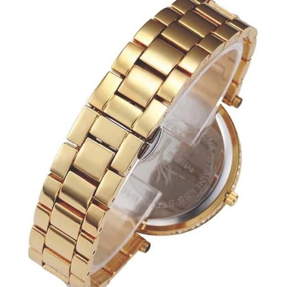 18K GOld CZ Diamond Leopard BLING Watch main image 9